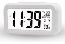 Relógio De Mesa Digital Inteligente C/ Sensor De Temperatura