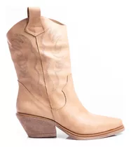 Botas Zapatos Mujer Botitas  Botinetas Texanas Cuero 