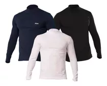 Pack X3 Polo Fila Cuello Alto Por Un Precio De Oferta