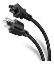 Cable De Poder Para Cargadores Laptop Tipo Trebol 1.2mts