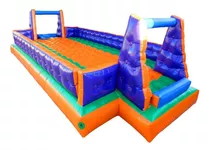 Futebol De Sabão Quadra Inflável 5 M X 10 M Com Motor 220v