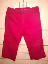 Pantalon Snicker Chavito Capri Rojo Talla S-m Newport Usado 