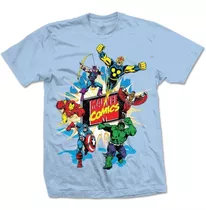 Remera Oficial Montaje Marvel Fan Store Mvd Merchandising