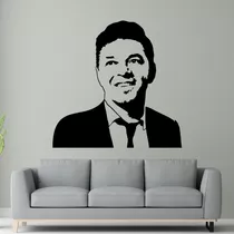 Vinilo Decorativo Marcelo Gallardo River Plate 70x70cm