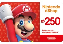 Gift Card Nintendo Switch 250 Reais! 