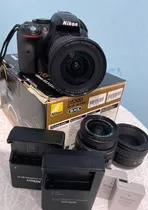  Nikon Kit D5300 + Lente 18-55mm Vr Dslr Cor  Cinza