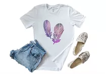 Remera Dama Mujer Moda Fantasy Boho Hippie Chic Plumas #20