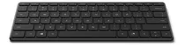 Teclado Bluetooth Microsoft Designer Compact Qwerty Español Latinoamérica Color Negro Mate