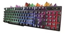 Kit Teclado E Mouse Rgb Semi-mecanico Com Funcoes Multimidia