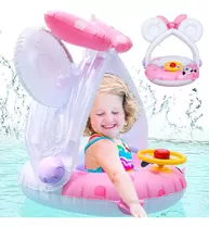 Flotador Inflable Disney Minnie Mouse Toldo Salvavidas Bebe