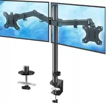 Brazo Soporte Pantalla Doble Monitor Base Ajuste 360° 10-32 