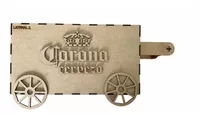 Carrito Botanero Caja Mdf 3mm