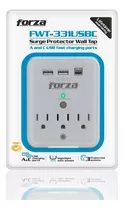 Protector Voltaje Forza 2xusb,1xusb-c 3tomas 120v Sensor Luz