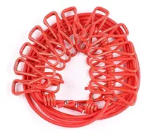 Cuerda Elástica Tendedero Para Ropa 12 Palillos Garageimpo Color Rojo