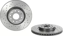 Kit 2 Discos Frenos Del Passat Cc 10/12 Brembo