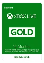 Xbox Live 12 Meses Suscripción Gold - Globalpingames