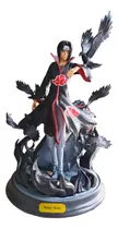 Figura Itachi Uchiha Con Cuervos Akatsuki Naruto Shippudent 