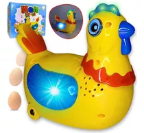 Brinquedo Galinha Bota Ovo Anda Com Som Música E Luzes