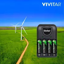 Vivitar Vpower 4aaa Bateria Recargable Cargador - Inteldeals