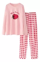 Molde Digital Conjunto Pijama Mga Larga Mujer Pack 6 Talles