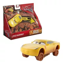 Carrinho Corredores Crazy Cruz Ramirez Carros 3 Disney Pixar Cor Amarelo