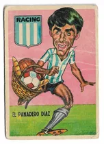 Figurita Racing Tarjeton Futbol Sport 1967 N° 52 Diaz