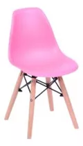 Silla De Comedor Boxbit Eames, Estructura Color Rosado, 1 Unidad