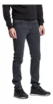 Pantalón Jean Macowens Slim Fit Gastado Gris Oscuro Hombre 0