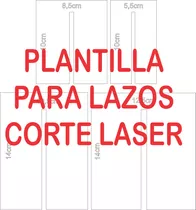 Vector Corte Laser Plantilla Para Realizar Lazos