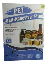 Papel Adhesivo Semi-transparente Pet Para Stickers A4