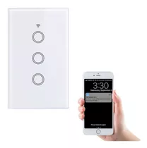 Apagador De Luz Wifi Inteligente Smartlife Tuya Blanco 3vías