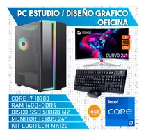 Cpu Intel Core I7-10700 Ram 16gb Disco Ssd 500gb Monitor 24 