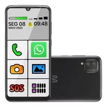 Celular Smartphone Idoso 32gb 2gb Ram Wi-fi Sos Botão Grande