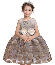 Vestido Elegante De Niña Fiesta Princesa Boda 3-11 Años