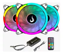 Kit Com 3 Ventoinhas Rise Mode Energy 120mm   Fn 02 Rgb 5v