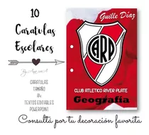 Caratulas Imprimibles Tamaño A4 C A River Plate #1 Editables