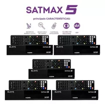 5 Receptores Digitais Fullhd Satmax 5 Banda C E Ku Etrs70