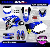 Kit Calcos Gráfica Yamaha Yz 125/250 - 2002/14 - Gruesos