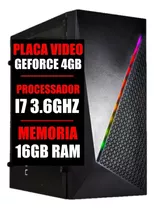 Pc Gamer Cpu Intel I7 3.6ghz / Placa Geforce 4gb / 16gb Ram