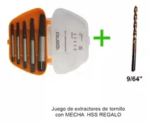 Extractor P/tornillo 5pza Tornillos Rotos O Partidos