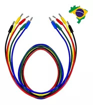 Kit 8 Cabos De Teste Fonte De Bancada 4m Plug Banana 4mm