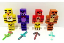 Bonecos Five Nights Freddy Bonnie Chica Foxy Minecraft Fnaf