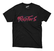 Remera Basket Nba Toronto Raptors Negra Logo Raptors