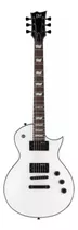 Guitarra Eléctrica Ltd Ec Series Ec-256 De Caoba Snow White Con Diapasón De Jatoba Asado