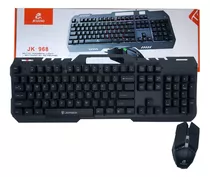 Kit Teclado Y Mouse Usb Gamer Rgb Jequang Alta Calidad