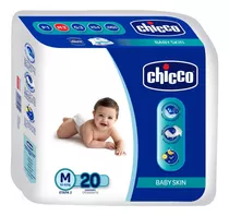 Pañales Para Bebés Chicco (baby Skin) Talla M  (20 Unidades)