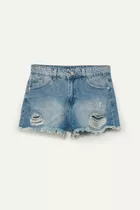 Short Ripped Vintage De Jean Mujer 47 Street