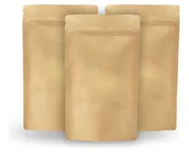 Doypack Kraft Trilaminado (papel/aluminio) 14x19cm - 50 Unds