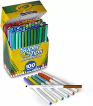 Crayola Super Tips Marcadores Lavables 100 Unidades Original