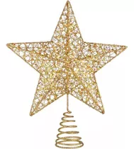 Estrella Navidad Grande Estrella Navideña Dorada Adorno M